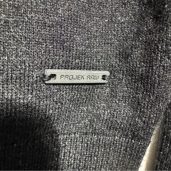 NWOT Projek Raw Sweater Crew Neck Dark Grey Size Small - Picture 2 of 11